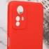 Кольоровий силіконовий чохол із захистом камери на Xiaomi Redmi Note 12S – Червоний / Red. Фото 4 з 6