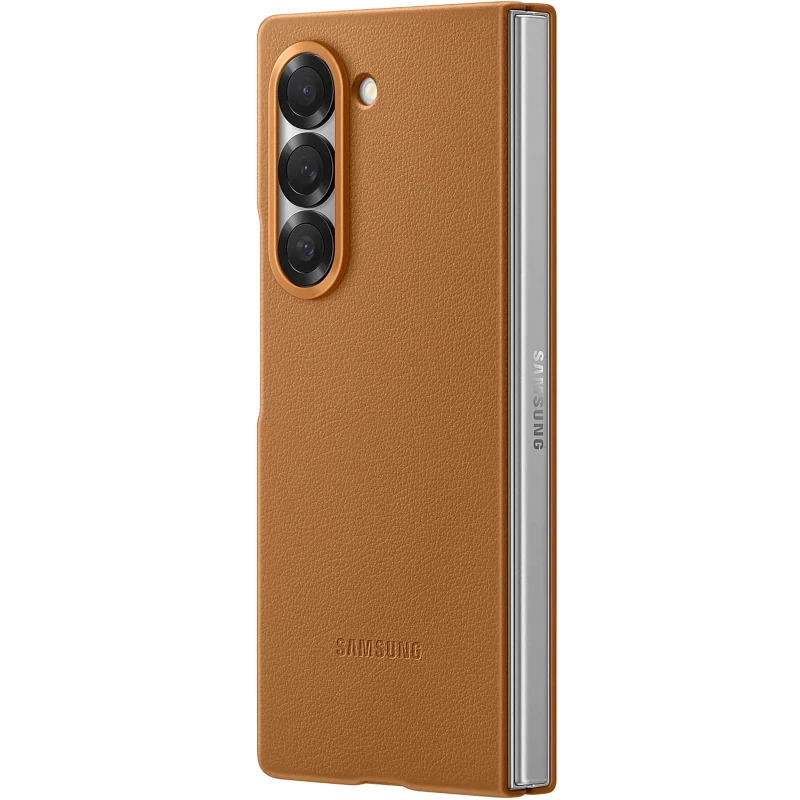 Шкіряний чохол Leather Case Premium на Samsung Galaxy Z Fold7 – Tan. Фото 7 з 11