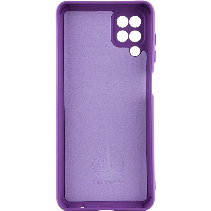 Чехол Silicone Case Lakshmi Plus с закрытой камерой для Samsung Galaxy A12 – Фиолетовый / Purple. Фото 2 из 4