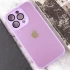 Силиконовый сапфировый чехол с с защитой камеры на Apple iPhone 12 Pro (6.1") – Сиреневый / Lilac. Фото 6 из 7