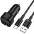 АЗП Borofone BZ34 Cloud QC3.0 (1USB-A) + кабель USB to Type-C – Black. Фото 1 з 3