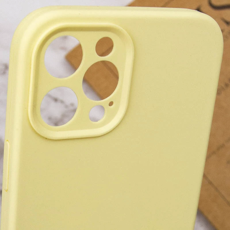 Чохол з захистом камери Silicone Case для Apple iPhone 12 Pro Max (6.7") – Жовтий / Mellow Yellow. Фото 5 з 5