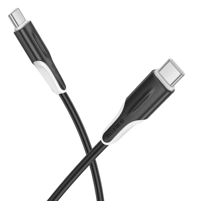 Дата кабель Borofone BX119 New Type-C to Type-C 60W (1m) – Black. Фото 4 з 9