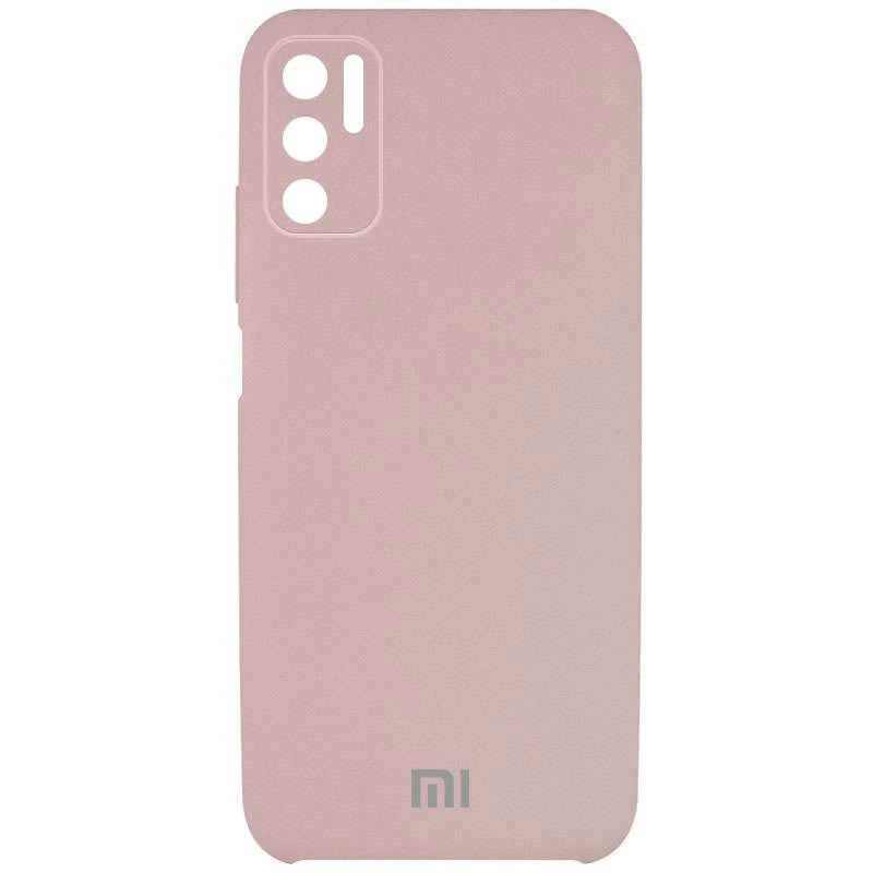 

Чехол Silicone Case Premium с закрытым низом и защитой камеры для Xiaomi Poco M3 Pro 4G / 5G (Розовый / Pink Sand), Рожевий / pink sand