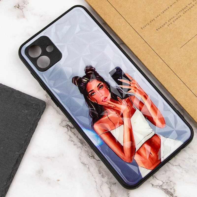 Скляний чохол Prisma Ladies на Samsung Galaxy A04 – Black in White. Фото 4 з 5