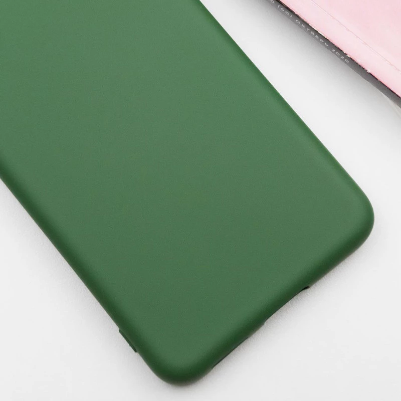 Чохол Silicone Case Lakshmi Plus з закритою камерою на Samsung Galaxy S21 FE – Зелений / Dark green. Фото 3 з 8