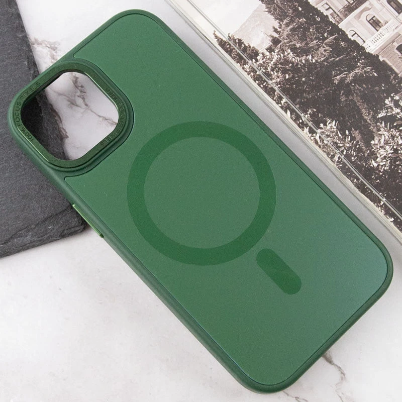 Силіконовий сапфіровий чохол з MagSafe на Apple iPhone 15 Plus (6.7") – Зелений / Forest green. Фото 10 Силіконовий сапфіровий чохол з MagSafe на Apple iPhone 15 Plus (6.7") – Зелений / Forest green. Фото 10 з 13