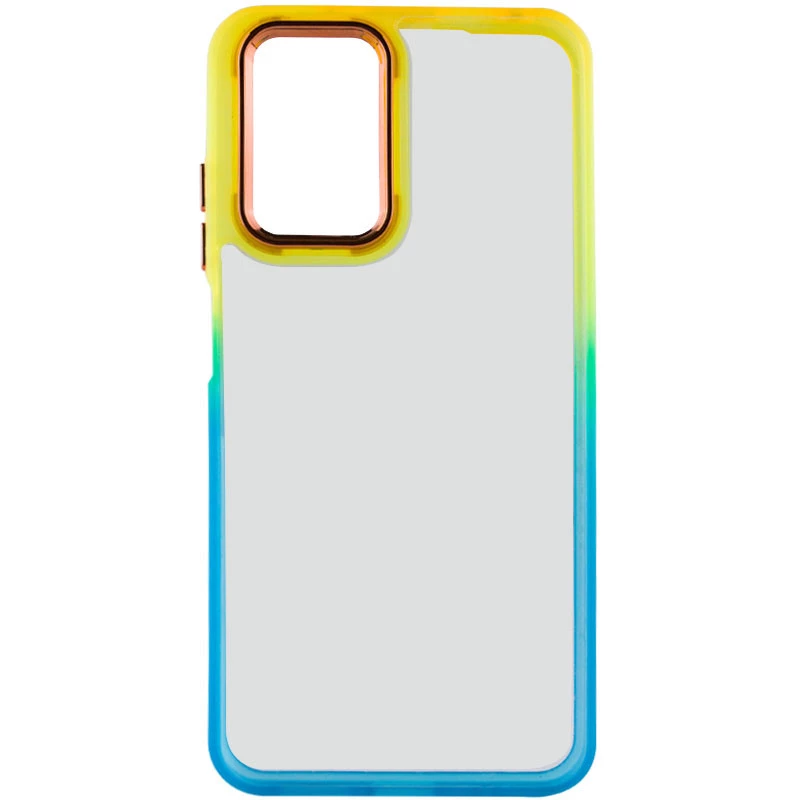 Силіконовий чохол фреш на Samsung Galaxy A24 4G – Бірюзовий / Помаранчевий. Фото 2 з 4