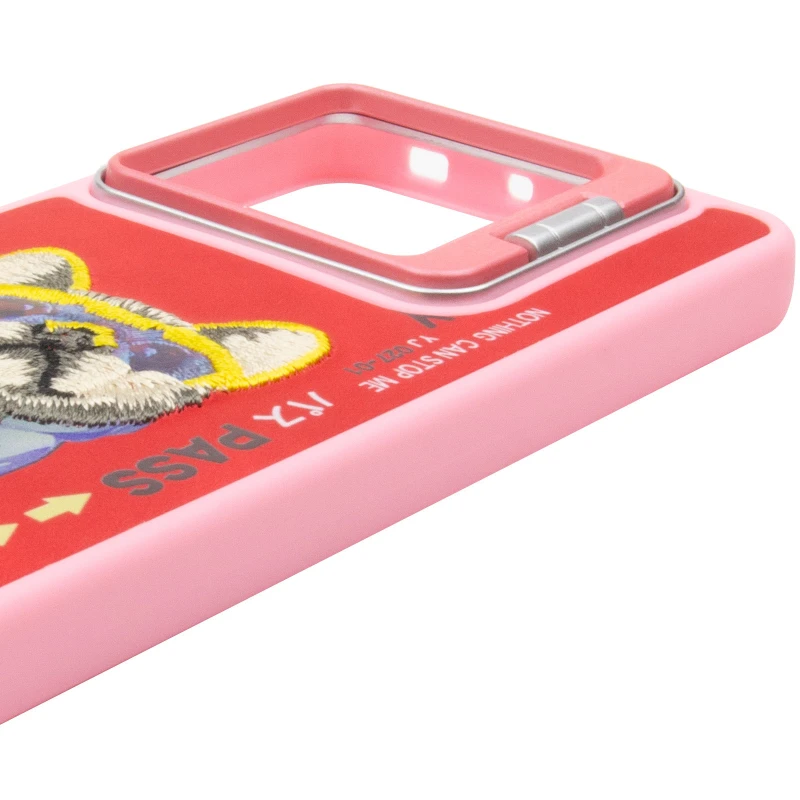 TPU+PC чехол с животными для Xiaomi Poco X6 – Pink Dog. Фото 9 из 13