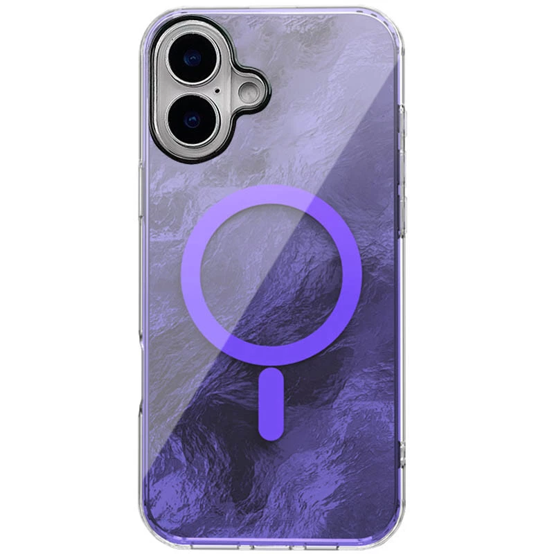 Силіконовий чохол Shiny Mountain (MagFit) для Apple iPhone 16 – Purple. Фото 1 з 2
