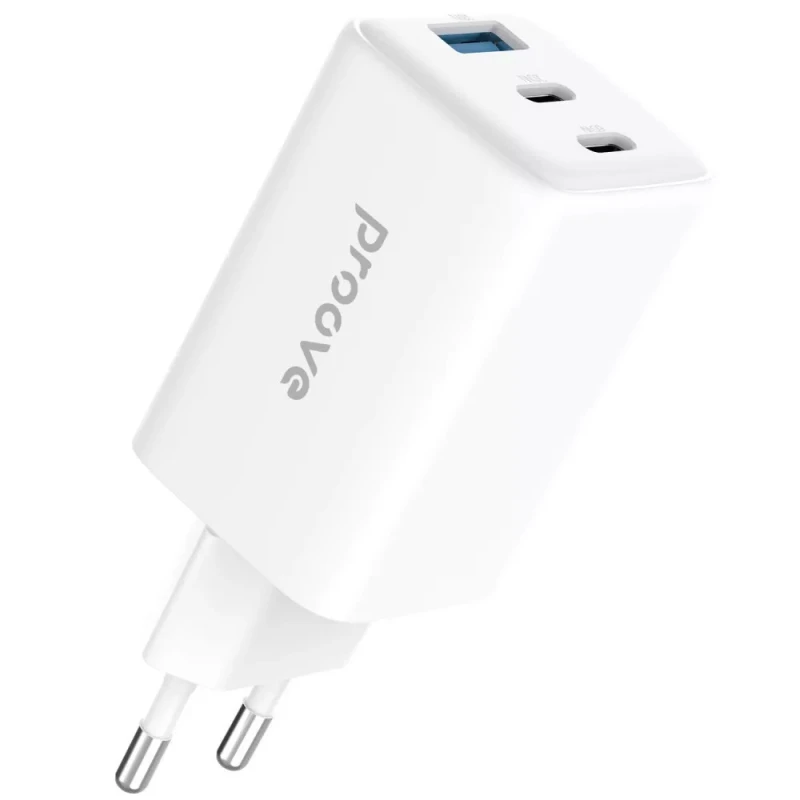 СЗУ Proove Pocket GaN 65W (1USB-A/2C) – White. Фото 1 из 4