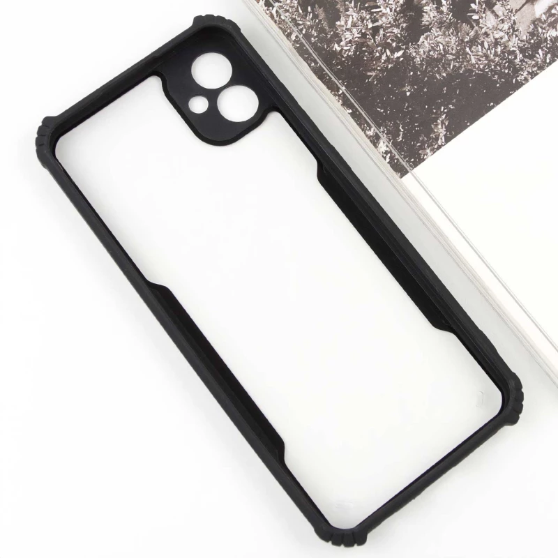 Чорний TPU+PC з посиленими кутами для Samsung Galaxy A04e – Black. Фото 4 з 6