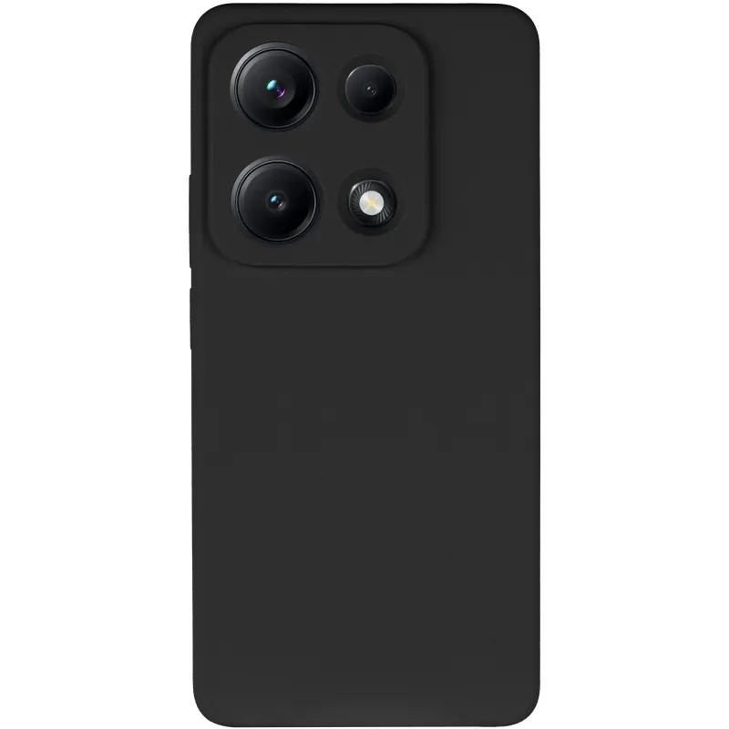 Чохол Silicone Case Lakshmi Premium із закритою камерою для Xiaomi Redmi Note 14S – Чорний / Black. Фото 3 з 8