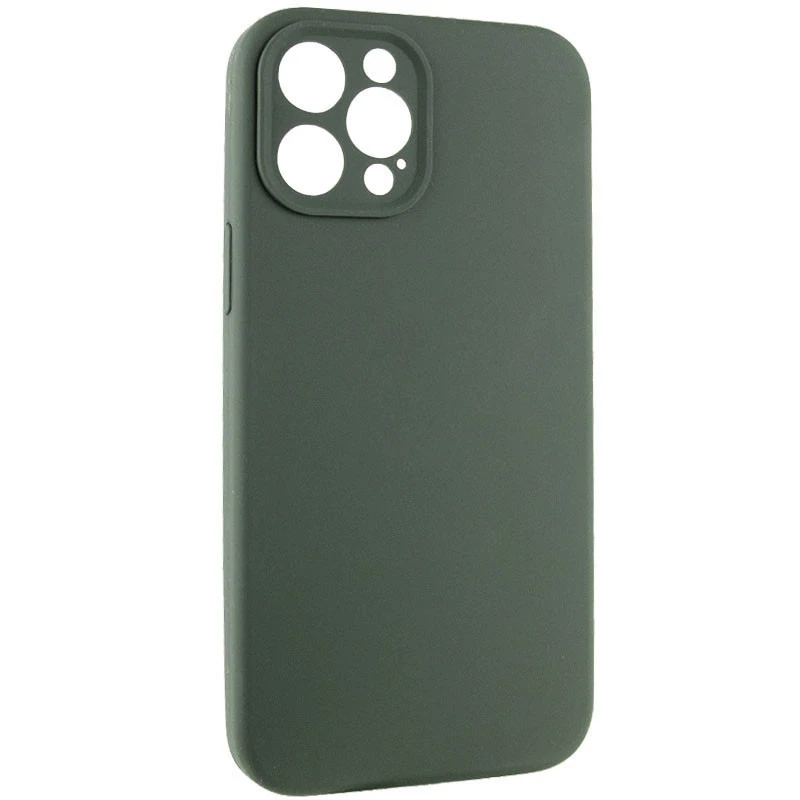 Чехол с защитой камеры Silicone Case для Apple iPhone 12 Pro Max (6.7") – Зеленый / Cyprus Green. Фото 2 из 6