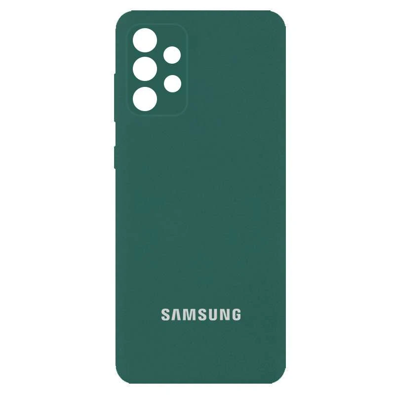 

Чохол Silicone Case з закритим низом та захистом камери на Samsung Galaxy A13 4G (Зелений / Pine green)