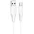 Дата кабель Borofone BX119 New USB to Type-C 3A (1m) – White. Фото 1 из 4