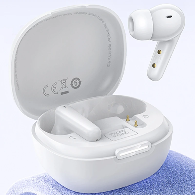 Беспроводные TWS наушники Hoco EQ100 Intelligent AI translation (App) – White. Фото 3 из 5