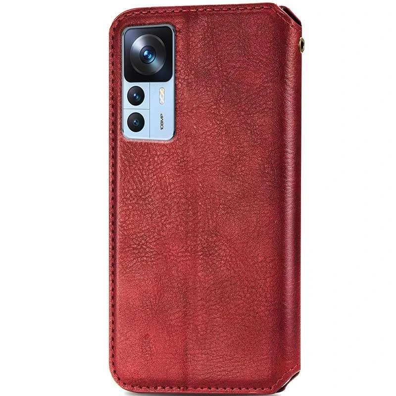 Чохол книжка GETMAN Cubic для Xiaomi 12T / 12T Pro – Червоний. Фото 2 з 5