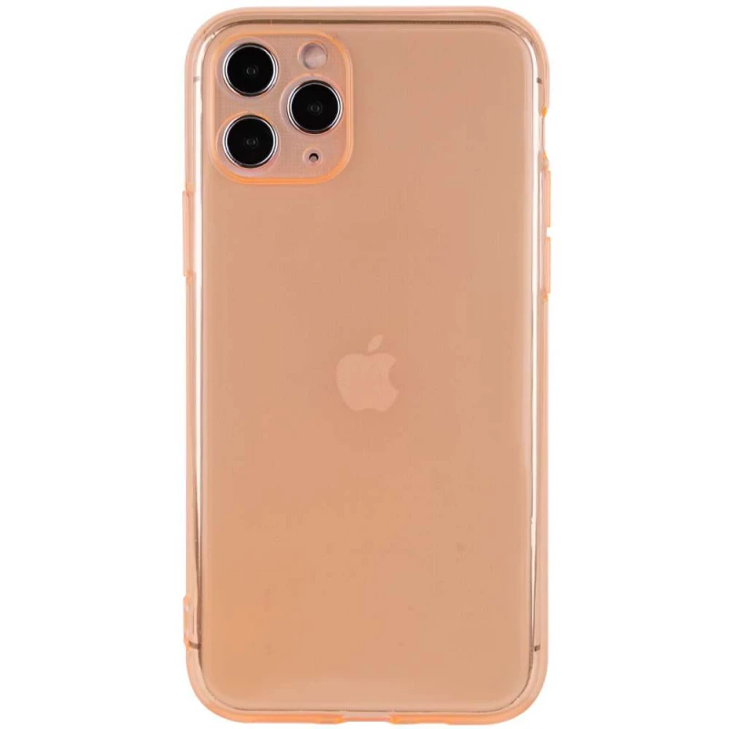 

Матовый полупрозрачный TPU чехол с защитой камеры для Apple iPhone 11 Pro (5.8") (Оранжевый / Orange), Помаранчевий / orange