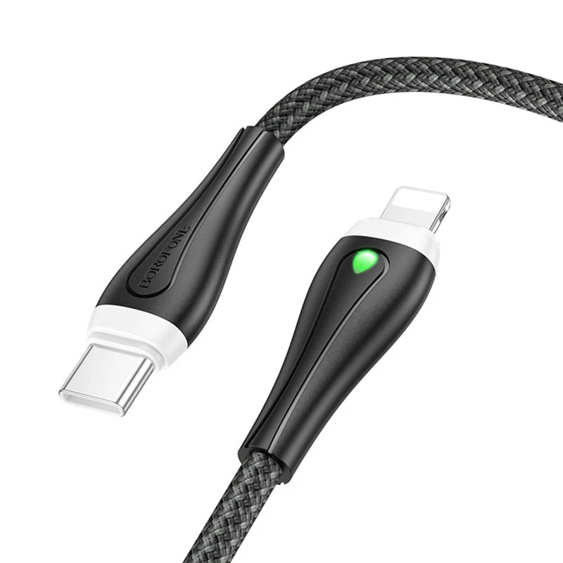 

Дата кабель Borofone BX100 Advantage 27W Type-C to Lightning (Black)