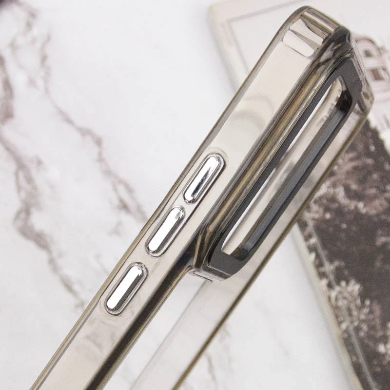 Кольоровий чохол TPU+PC на Xiaomi Poco F5 Pro – Gray. Фото 5 з 7