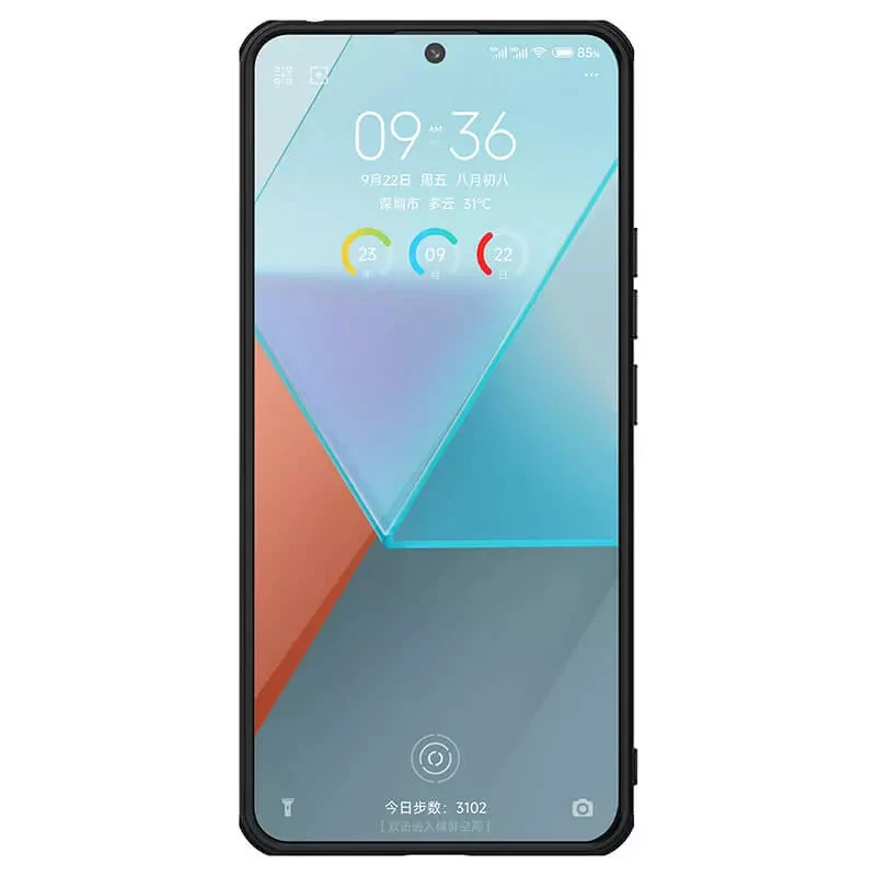 Пластикова накладка Nillkin Pro на Xiaomi Poco X6 – Чорний / Black. Фото 2 з 5