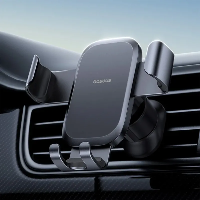 Автотримач Baseus Metal Age Go Gravity Car Mount (C4047870) – Cluster Black. Фото 2 з 3