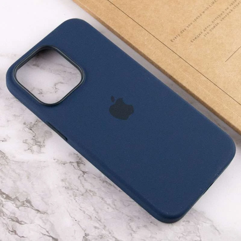 Чохол Silicone case (AAA) with Magsafe and Animation для Apple iPhone 13 Pro (6.1") – Синій / Abyss Blue. Фото 7 з 7