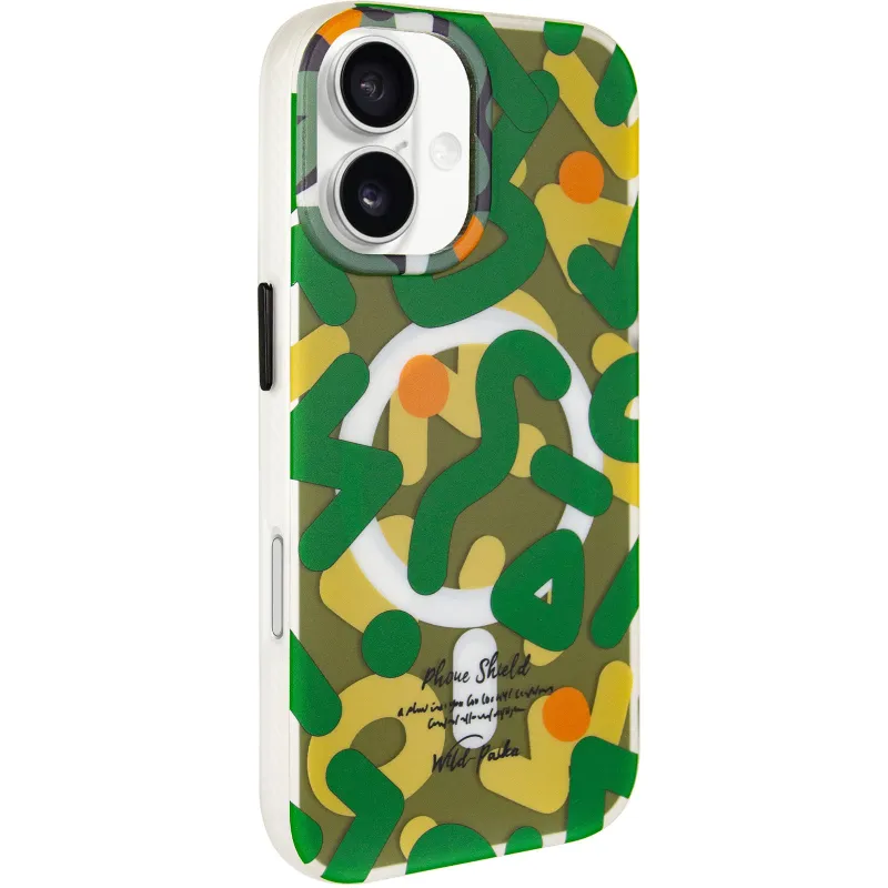 TPU чехол Pastel Chaos with MagSafe для Apple iPhone 17 (6.3") – Green. Фото 2 из 6