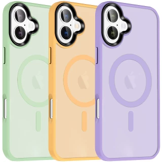 Цветной TPU+PC с металлическими кнопками и MagSafe на Apple iPhone 16 фото 1 Цветной TPU+PC с металлическими кнопками и MagSafe на Apple iPhone 16 фото 1 из 1