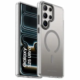 Чехол TPU+PC Puloka Resplendent with Magnetic Fit для Samsung Galaxy S25 Ultra — Dark Grey
