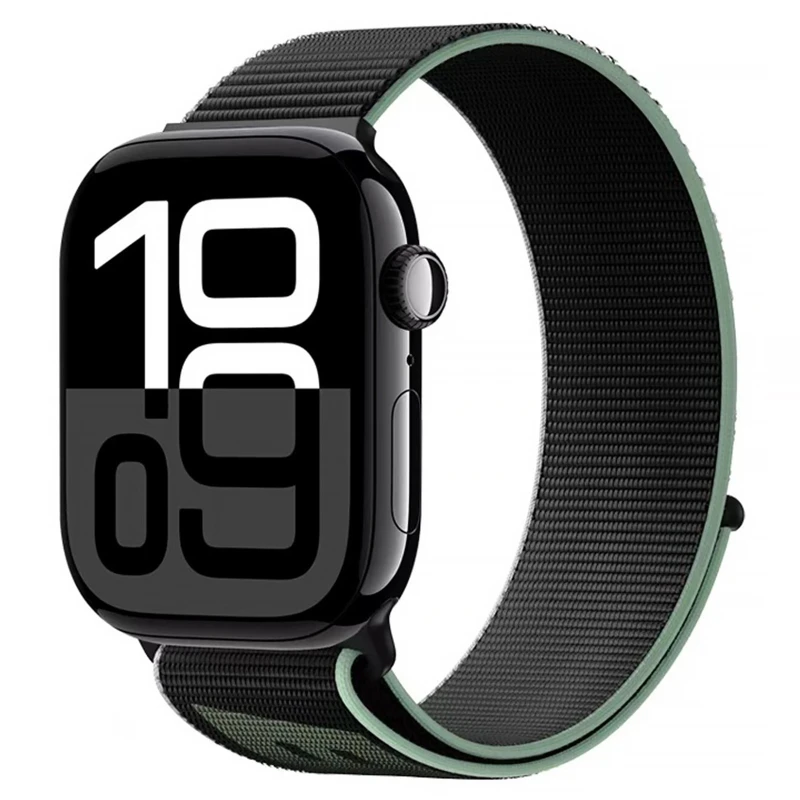 Ремінець BlueO Woven Nylon Sport для Apple Watch 38/40/41/42mm(ser.10) – Black. Фото 1 з 2