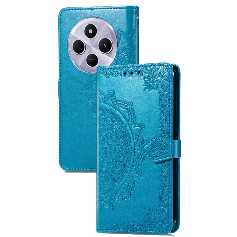 Шкіряний чохол-книжка Art Case з візитницею для Xiaomi Redmi A4 – Синій. Фото 7 з 8