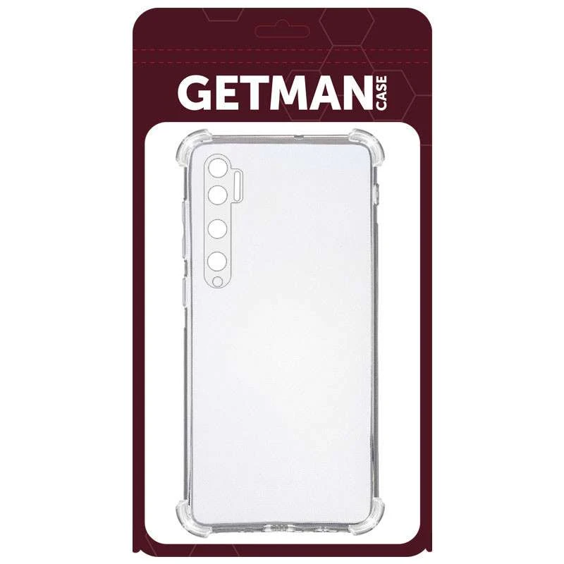 Ультратонкий силіконовий чохол GETMAN з критими бортами на Xiaomi Mi Note 10 / Note 10 Pro / Mi CC9 Pro – Безбарвний (прозорий). Фото 3 з 5