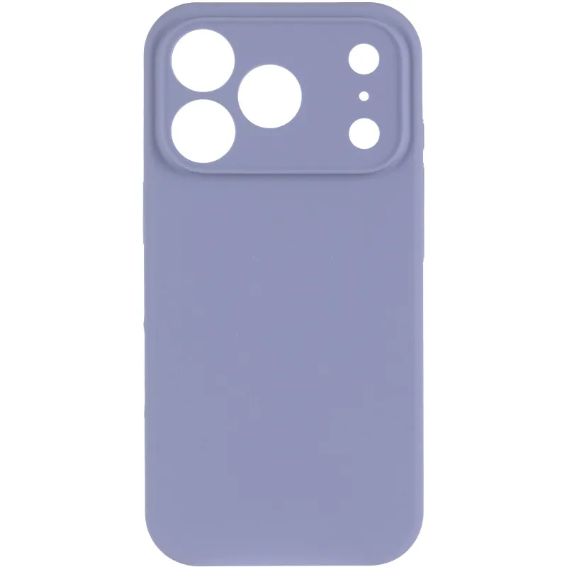 Чехол Silk Full Camera Protective (AA) NO LOGO для Apple iPhone 17 Pro Max (6.9") – Серый / Lavender Gray. Фото 2 из 5