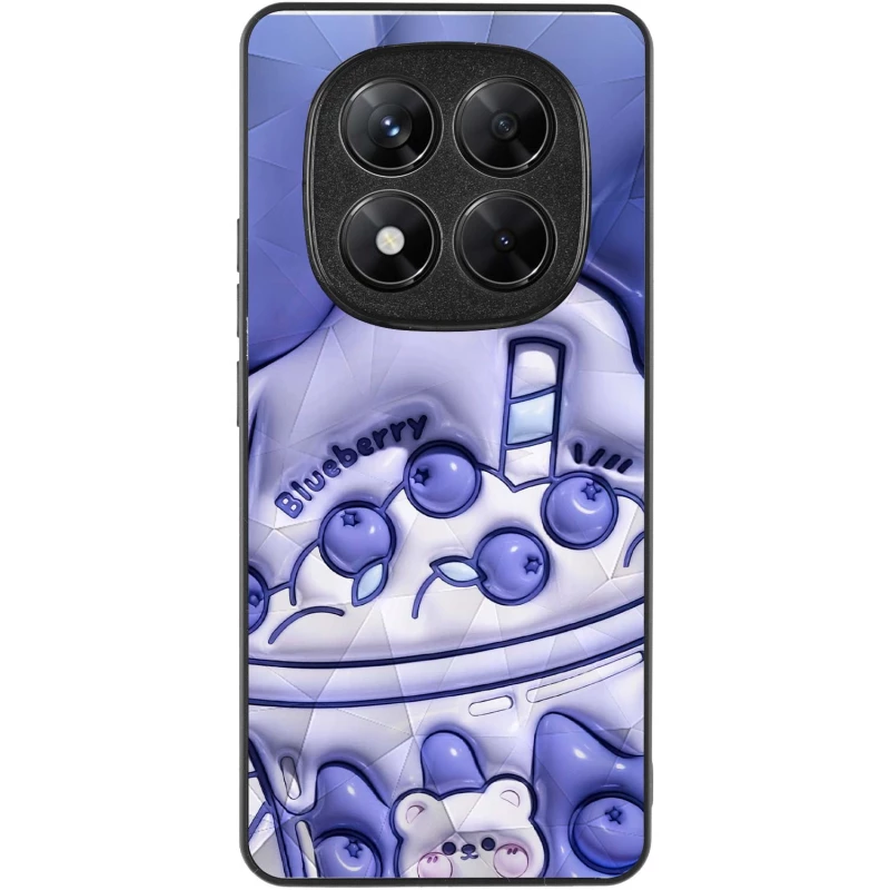 Чехол Prisma Plush для Xiaomi Redmi Note 14 4G (Int. version) – Blueberry. Фото 2 из 4