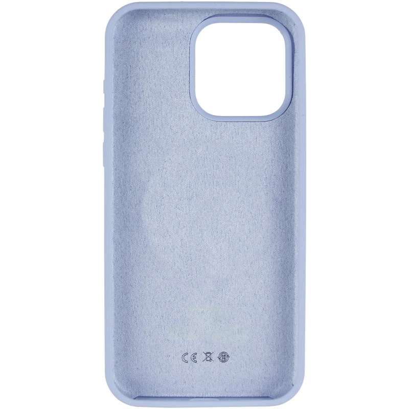 Чехол с закрытым низом Silicone Case для Apple iPhone 15 Pro (6.1") – Голубой / Lilac Blue. Фото 6 из 13