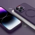 TPU чохол Bonbon з металевими кнопками та MagSafe на Apple iPhone 16 – Фіолетовий / Dark Purple. Фото 15 з 17