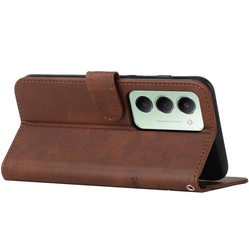 Кожаный чехол-книжка Jet Cover для Xiaomi Redmi 15 (EU) – Brown. Фото 6 из 6