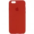 Чехол Silicone Case с закрытым низом для Apple iPhone 6/6s (4.7") – Красный / Dark Red. Фото 1 из 3