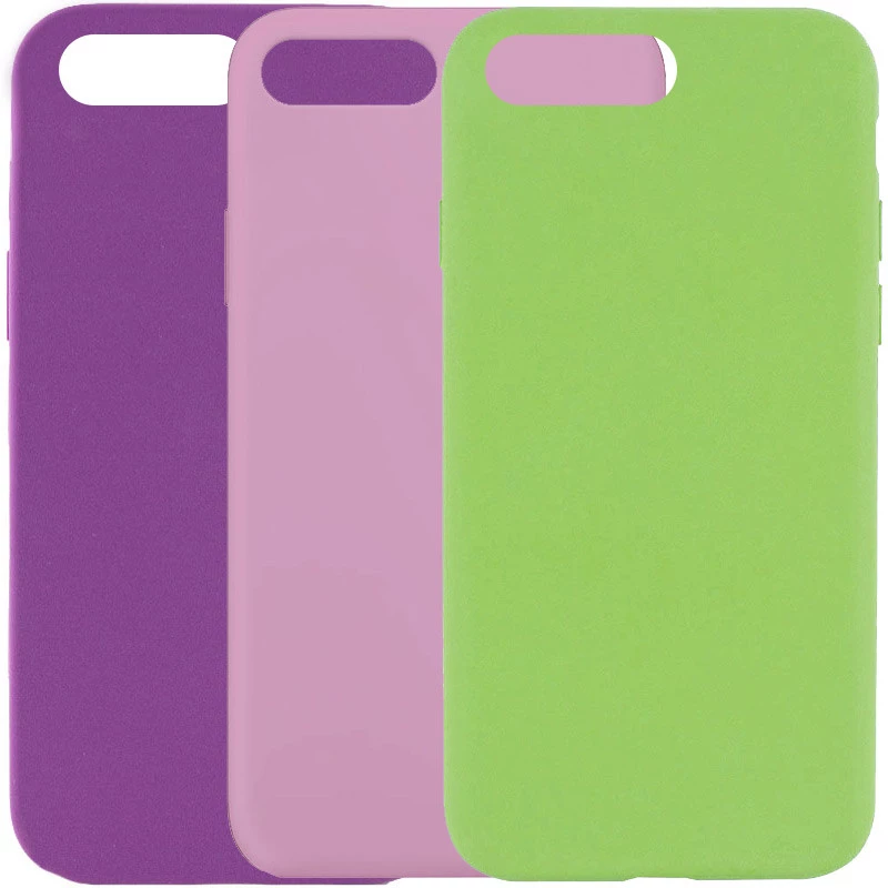 Чохол з закритим низом Silicone Case на Apple iPhone 7 plus / 8 plus фото 1 з 3