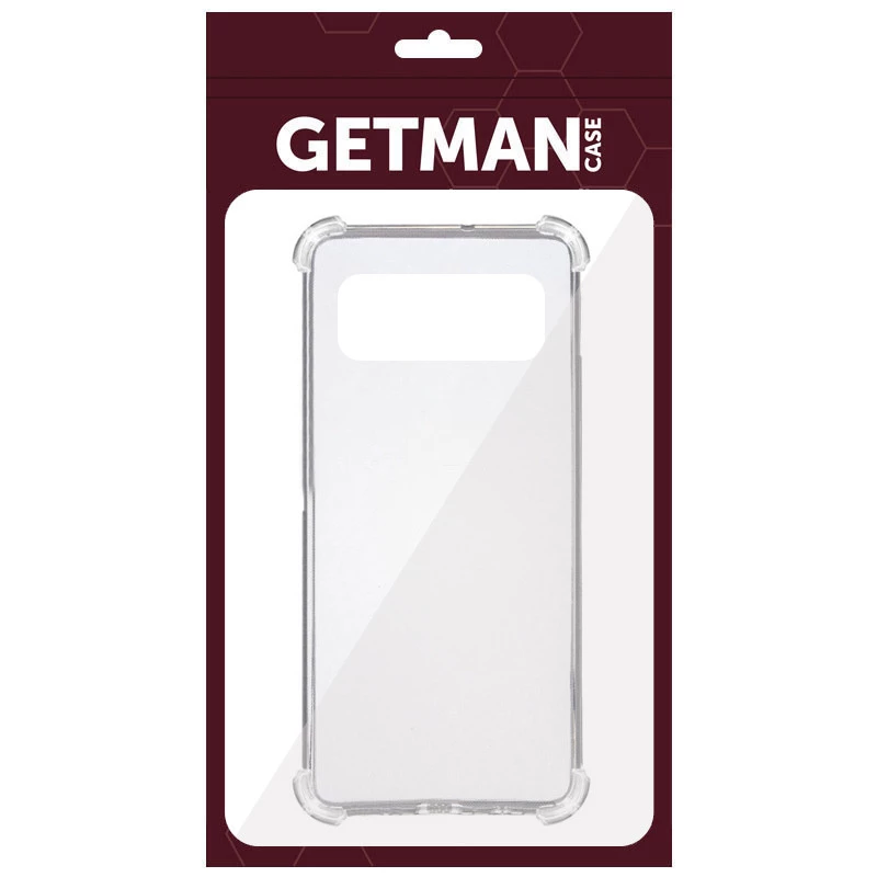 Ультратонкий силіконовий чохол GETMAN з критими бортами та камерою для Google Pixel 6 – Безбарвний (прозорий). Фото 5 з 7