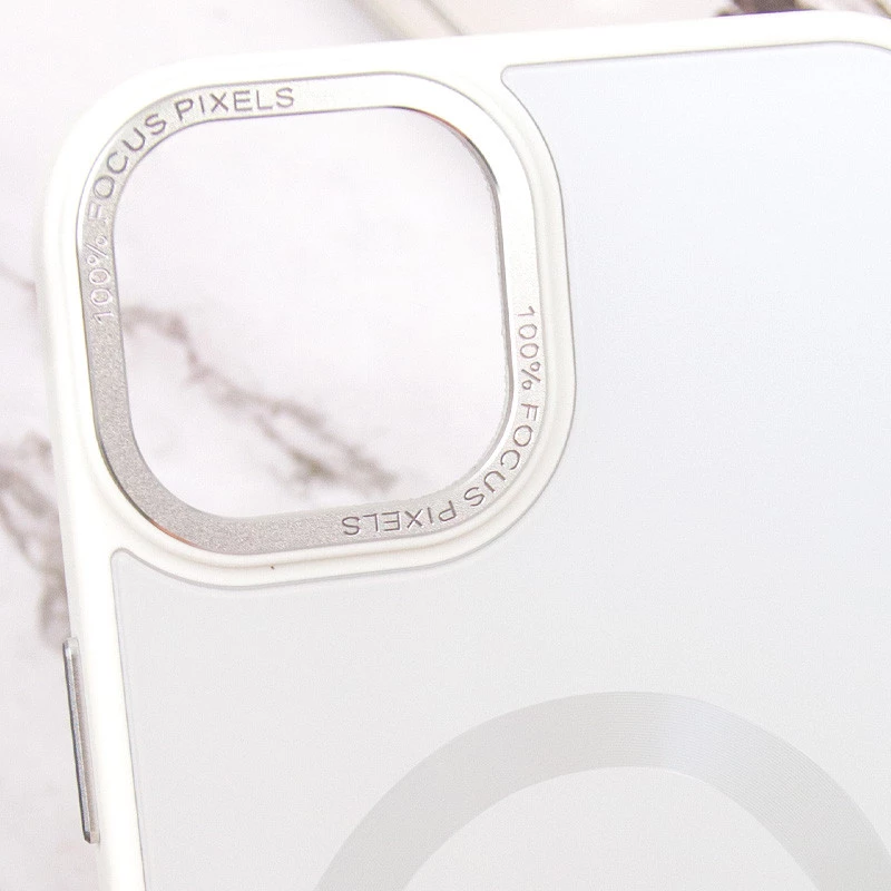 Силіконовий сапфіровий чохол з MagSafe на Apple iPhone 15 Plus (6.7") – Білий / White. Фото 12 Силіконовий сапфіровий чохол з MagSafe на Apple iPhone 15 Plus (6.7") – Білий / White. Фото 12 з 13
