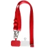 Шнурок широкий с двумя креплениями (2см) 140см – Red. Фото 1 из 2