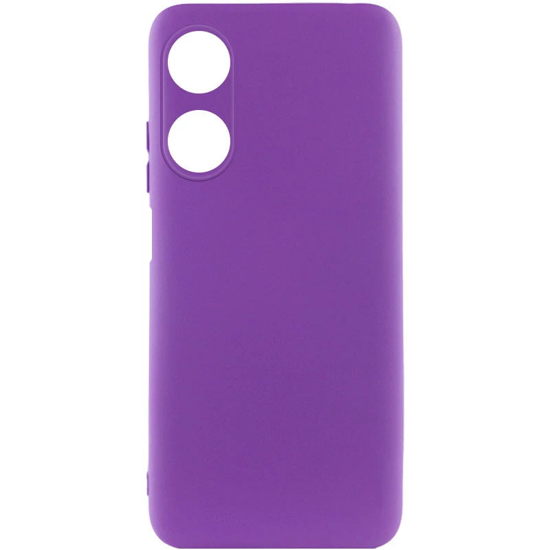 

Чехол Silicone Case Lakshmi с закрытой камерой для Oppo A38 (Фиолетовый / Purple), Фіолетовий / purple