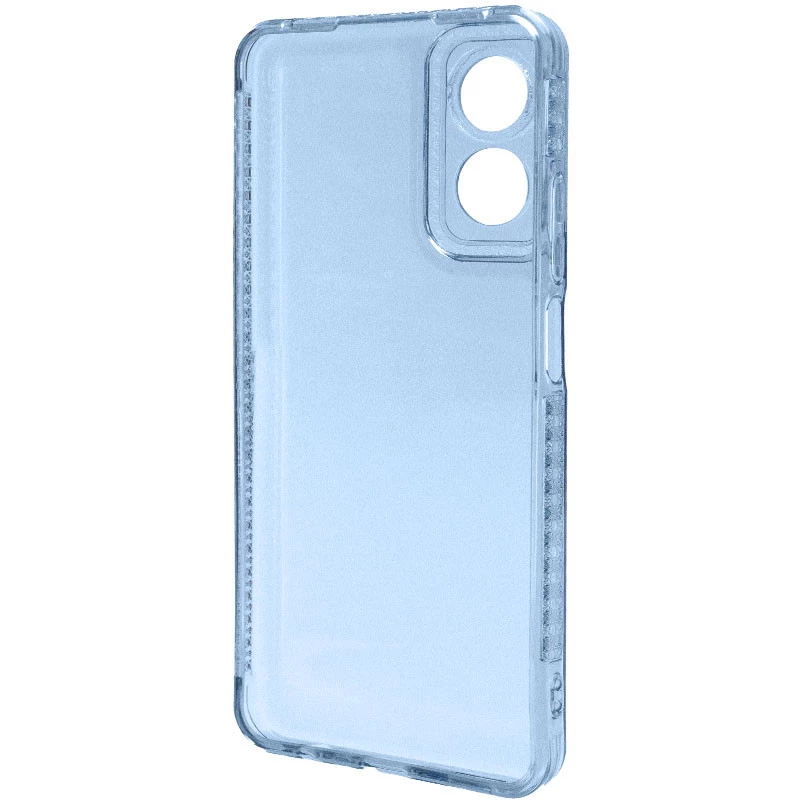 Силиконовый чехол с узором на Oppo A17 – Голубой. Фото 3 из 7