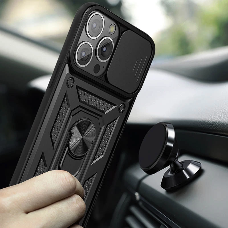 Протиударний чохол Serge Ring з захистом камери на Apple iPhone 11 Pro (5.8") – Чорний. Фото 5 з 13