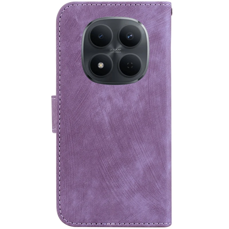 Кожаный чехол-книжка Cute Tiger для Xiaomi Redmi Note 15 Pro 5G – Purple. Фото 3 из 5