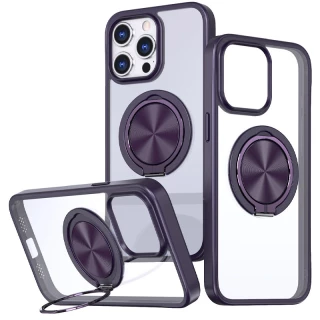 TPU+PC чохол з магнітом та кільцем для Apple iPhone 12 (6.1") фото 1 з 1