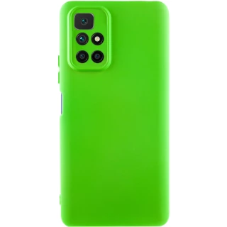 Чохол Silicone Case Lakshmi з закритою камерою на Xiaomi Redmi 10 — Салатовий / Neon Green